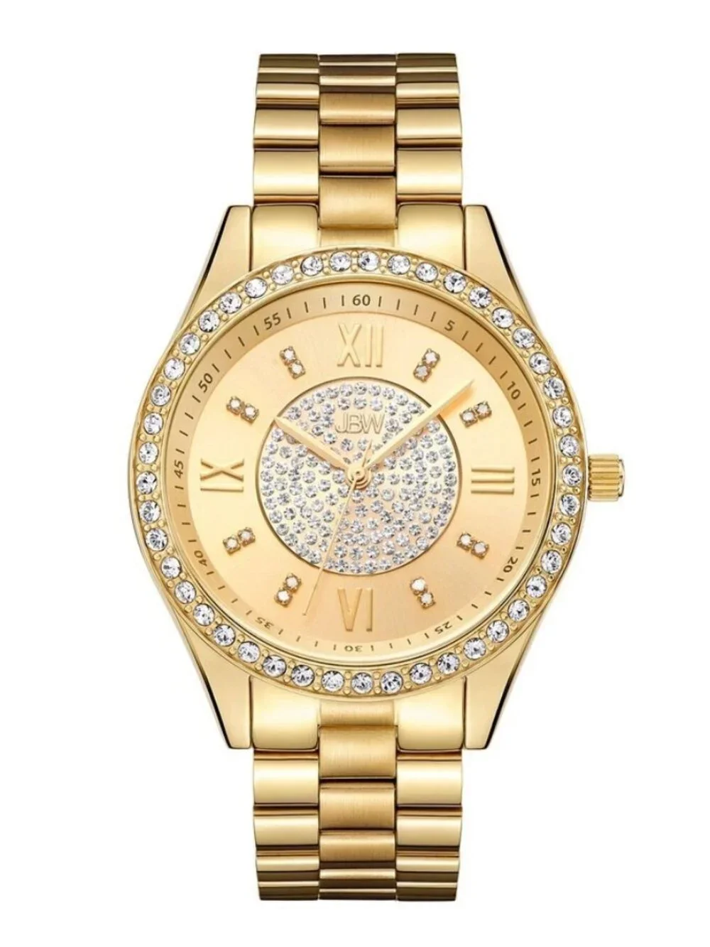 JBW Mondrian 34 Women's 18K Gold-Plated Diamond Watch J6388A